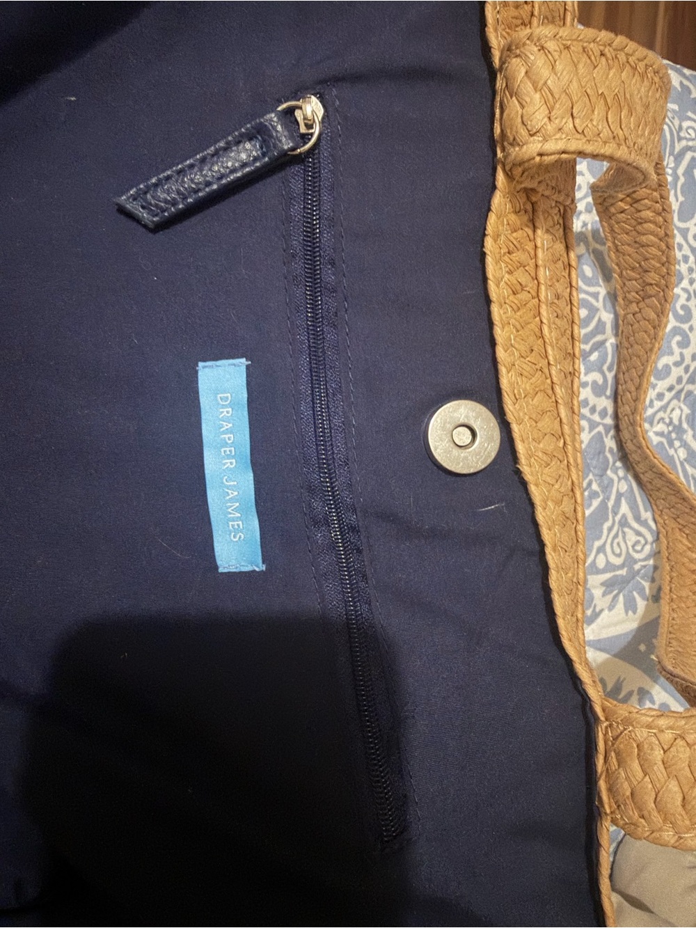 Draper James Woven Tote - Tan - Picture 3 of 3